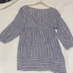 ILLA ILLA gray striped mini dress